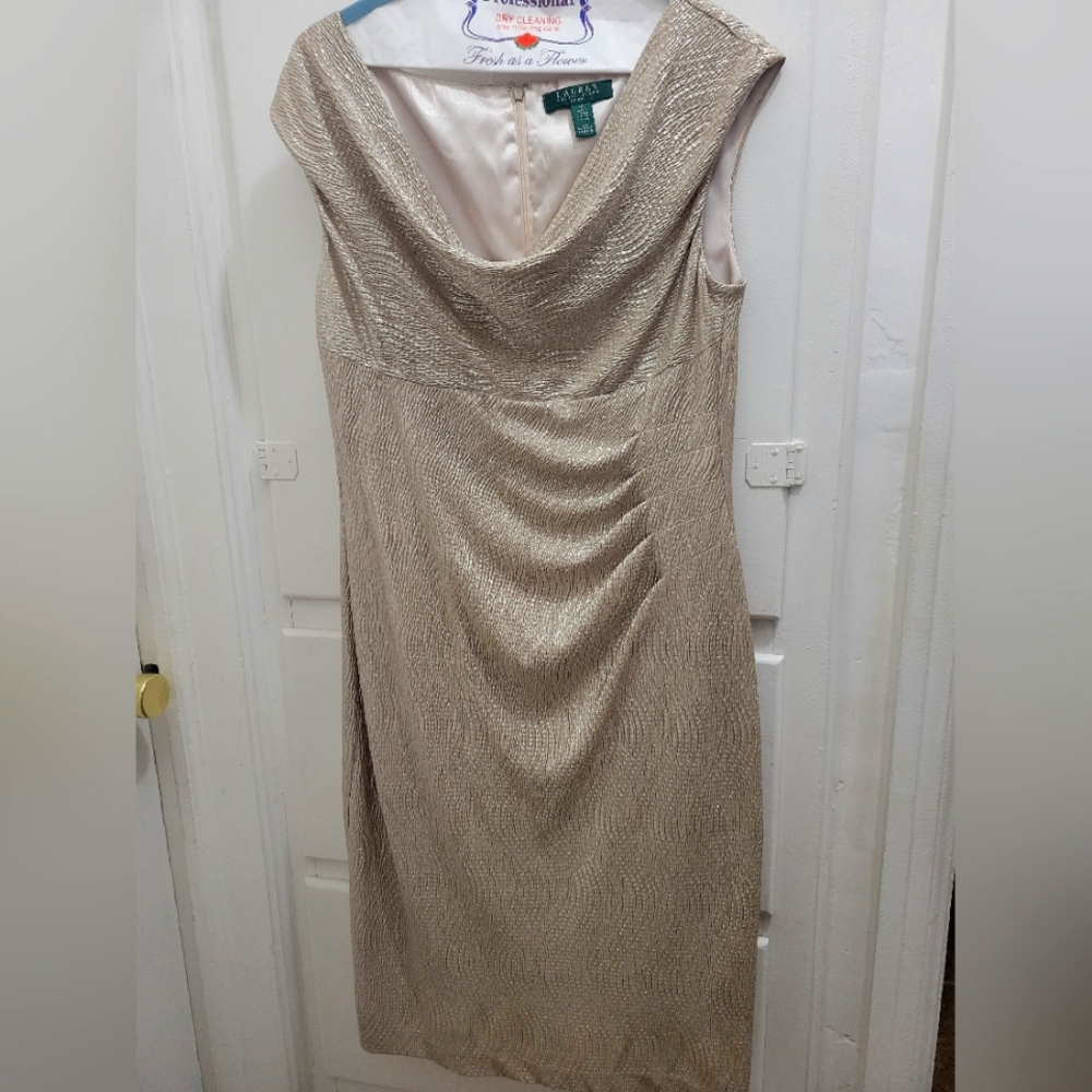 Gold sparkle dress